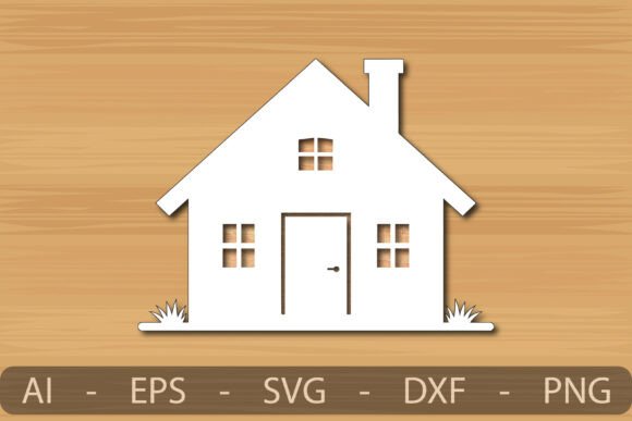 Download Holiday Season Laser Cut House Wall Art - Holiday Collection