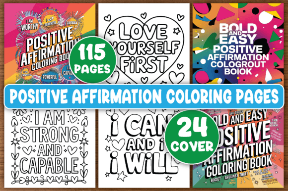 Download 115 Positive Affirmation Coloring Book - Book Collection