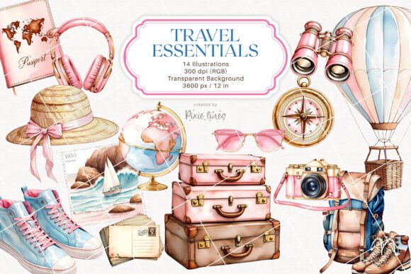 Download Travel, Vacation and Wanderlust Elements - Premium Bundle