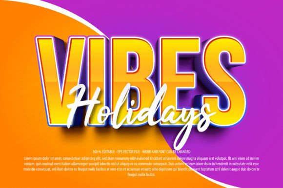 Download Holiday Vibes Editable Text Effect. - Holiday Collection