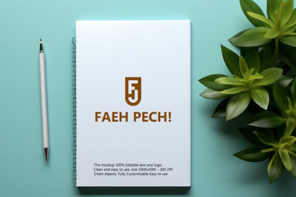 Download Notebook Cover Mockup Design - Book Collection